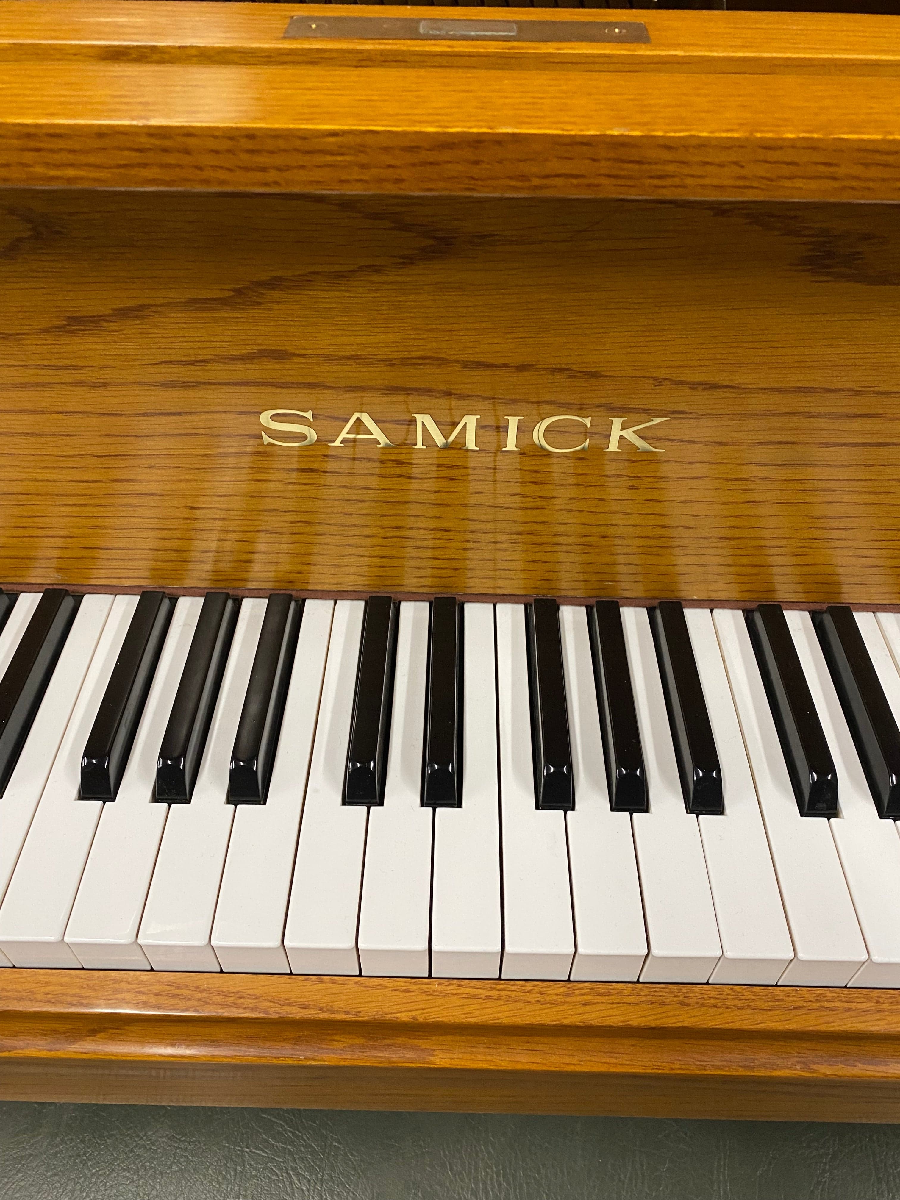 Samick Oak Grand Piano - PhotoNov132023_52813PM