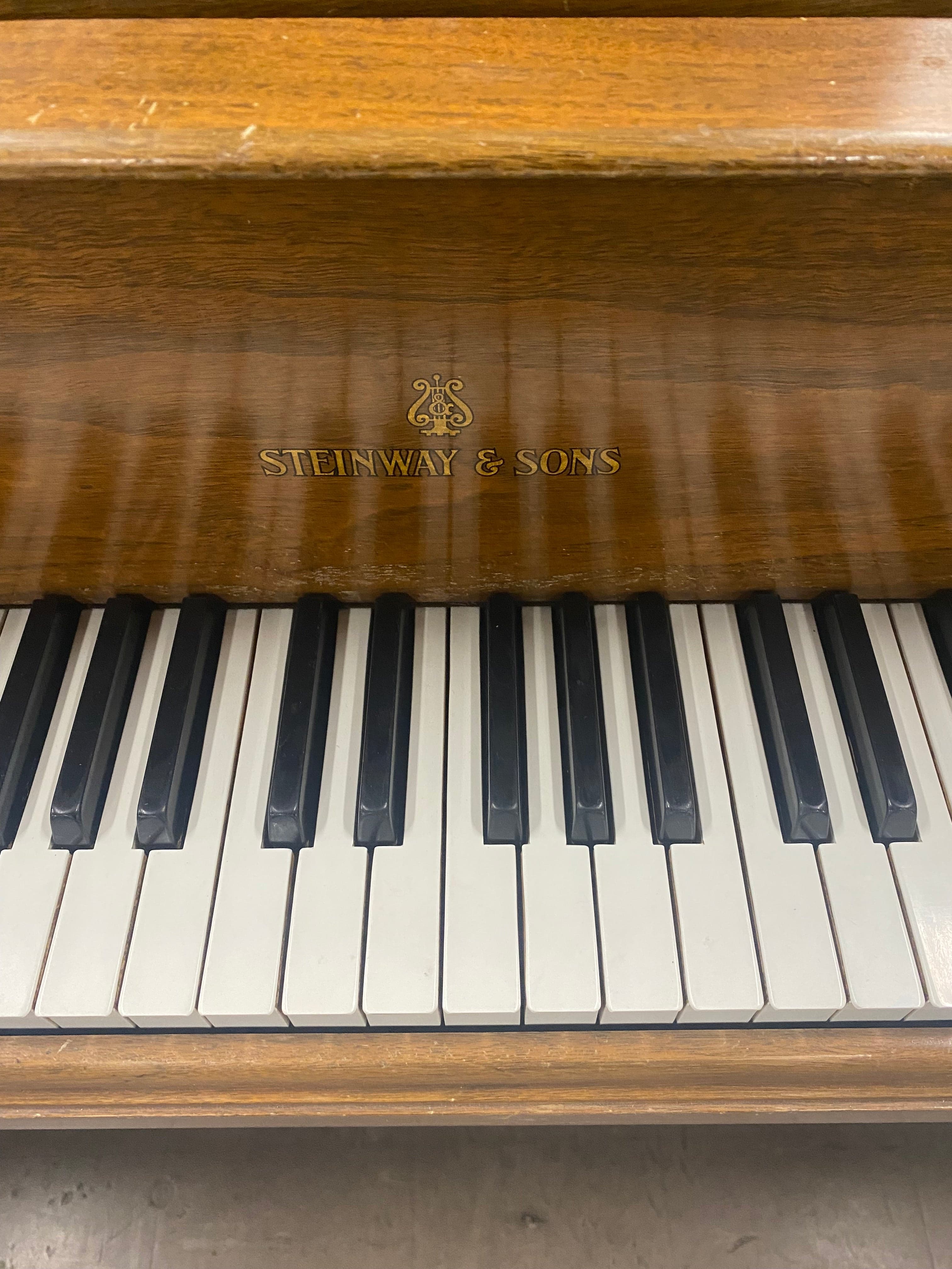 Steinway model M 5’7” circa 1924 walnut grand piano. - SteiwnayMwalnut-6_1